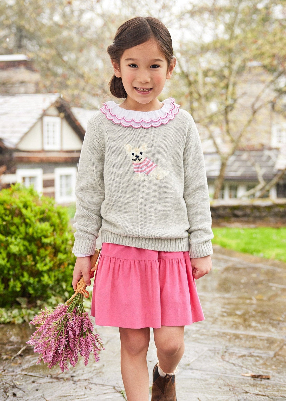 Jillian Skirt Hot Pink Corduroy