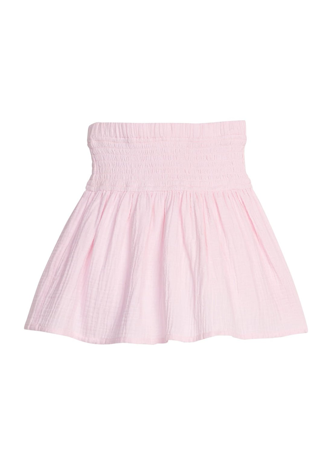 Little English classic isla skirt in jaipur pink with smocked waistband, for little girl 