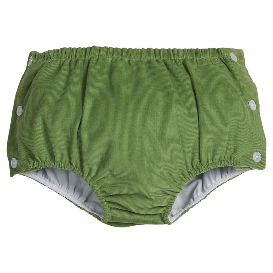 little english classic children's clothing green corduroy jam panty diaper cover for baby boys