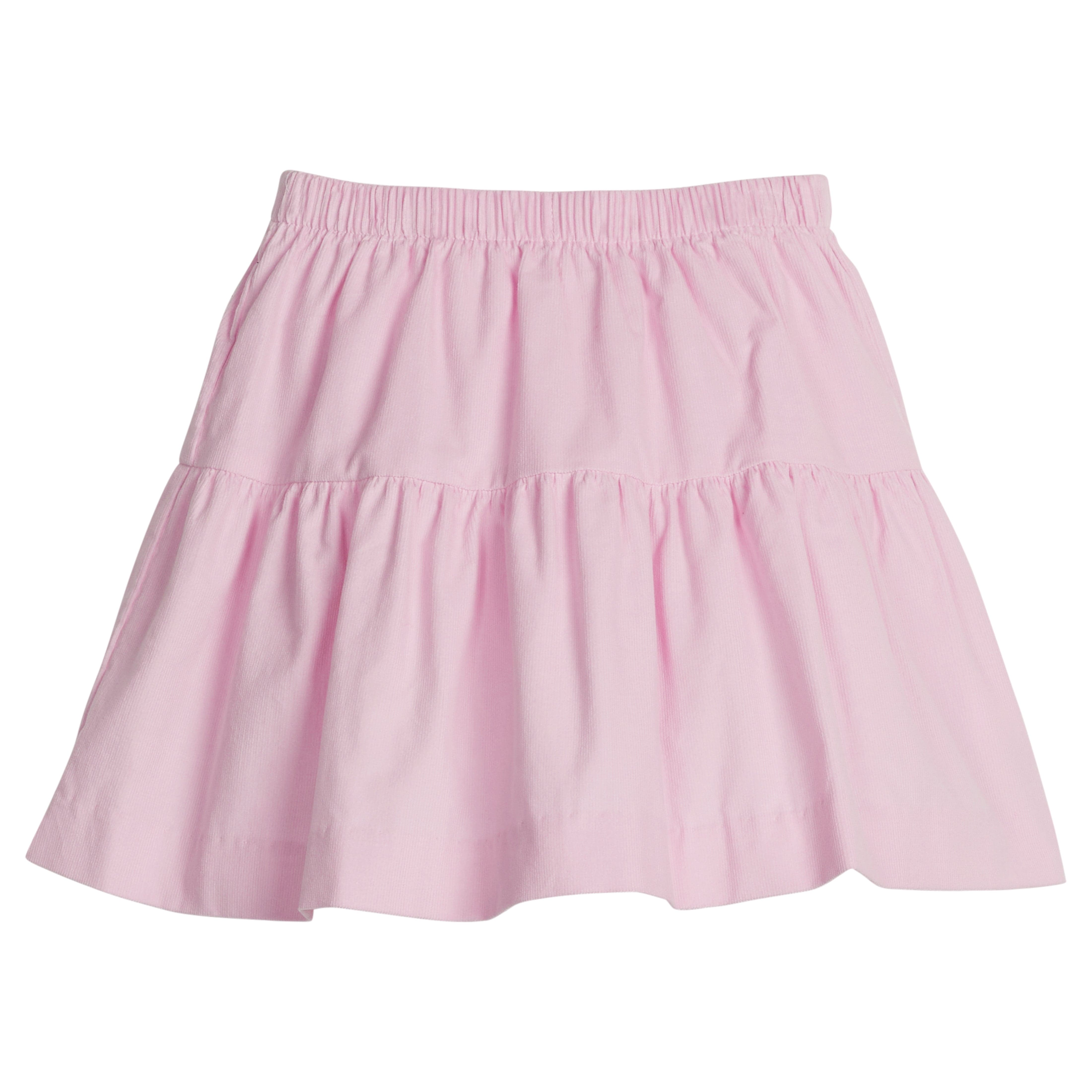Girl's Jillian Skirt - Light Pink Corduroy | Little English