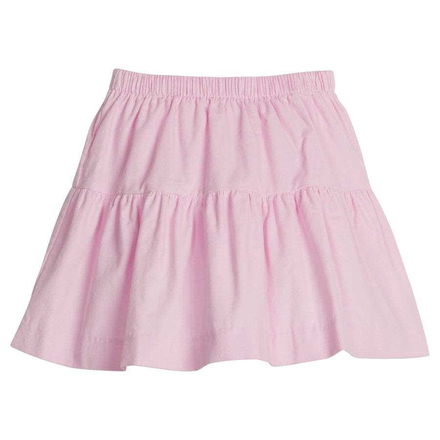 little english classic children's clothing light pink corduroy skirt for girls 