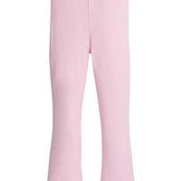 Little English classic children's clothing, light pink knit leggings with flared leg for girls