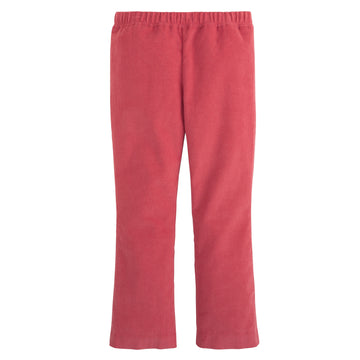 classic children's clothing, girls kick flare legging in rose pink with elastic waist band