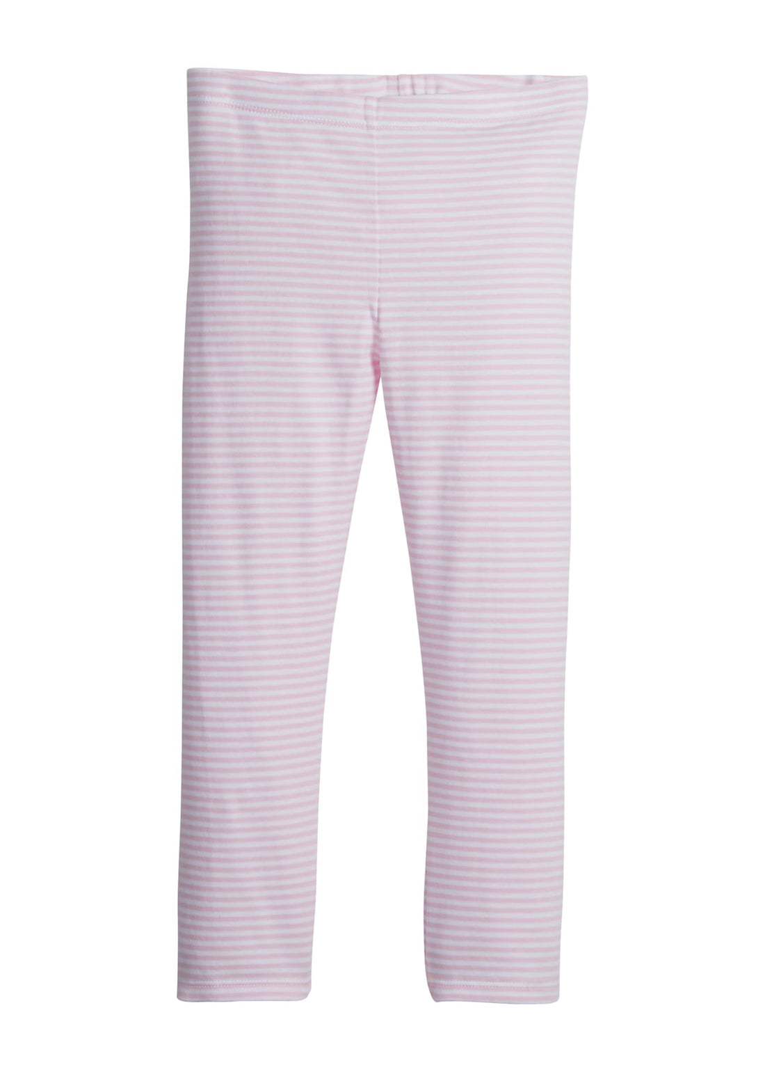little english classic childrens clothing, girls pink and white striped leggings
