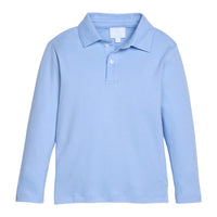 little english classic childrens clothing boys solid light blue polo