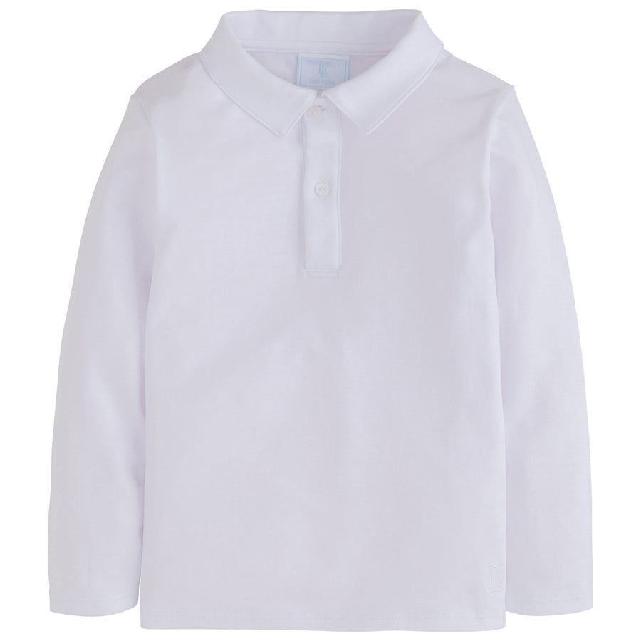 little english classic childrens clothing company boys solid white polo