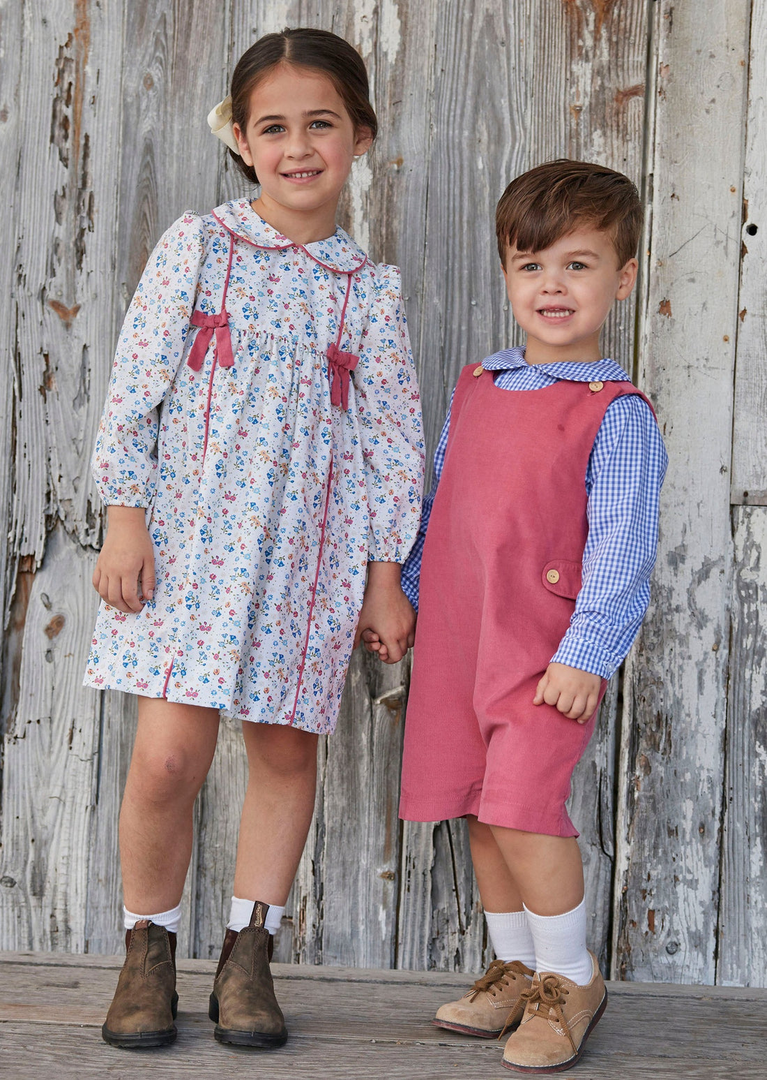 Little english classic toddler boy nantucket red corduroy john john with wooden buttons on tabs and shoulders 