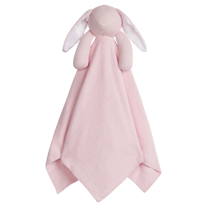 Little English, giftable nursery accessory, light pink bunny lovie blanket for Spring