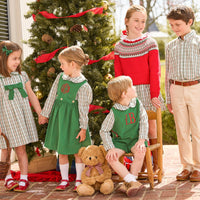 Little English Classic Children's clothing boys and girls winter styles for the holiday season, coordinating outfits