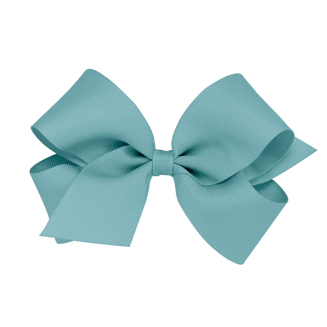 little english classic childrens clothing girls medium hair bow in green blue color