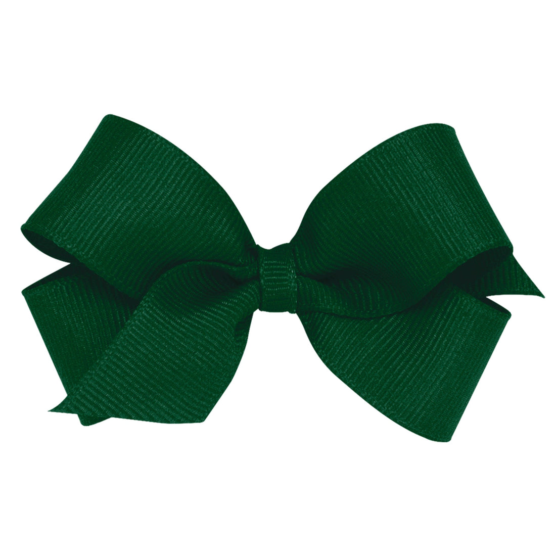 little english classic childrens clothing girls mini hair bow in dark green
