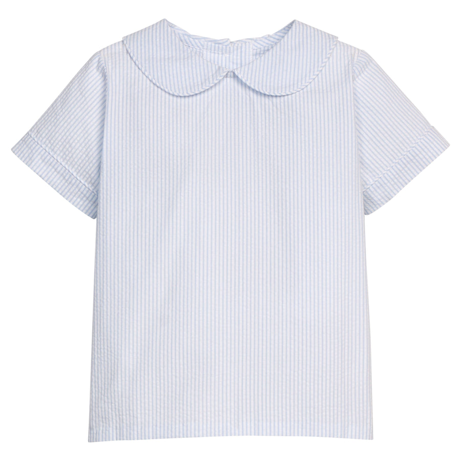 Little English Pleated Peter Pan Bubble Greenview Stripe  5302 main image 1