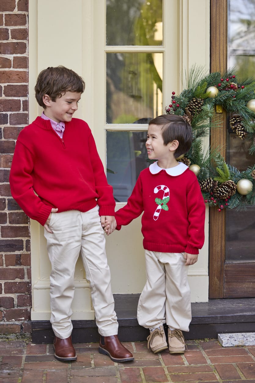 little english classic childrens clothing boys white shirt with peter pan collar and red piping on collar