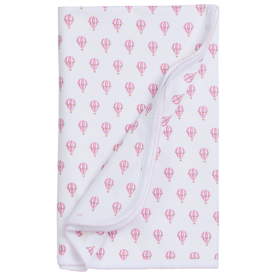 classic childrens clothing girls pink hot air balloon blanket