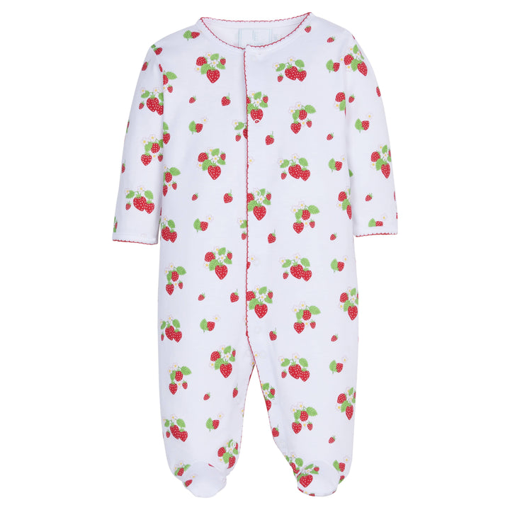 Petit Bebe Rocking Horses Blue Knit Footie main image 0