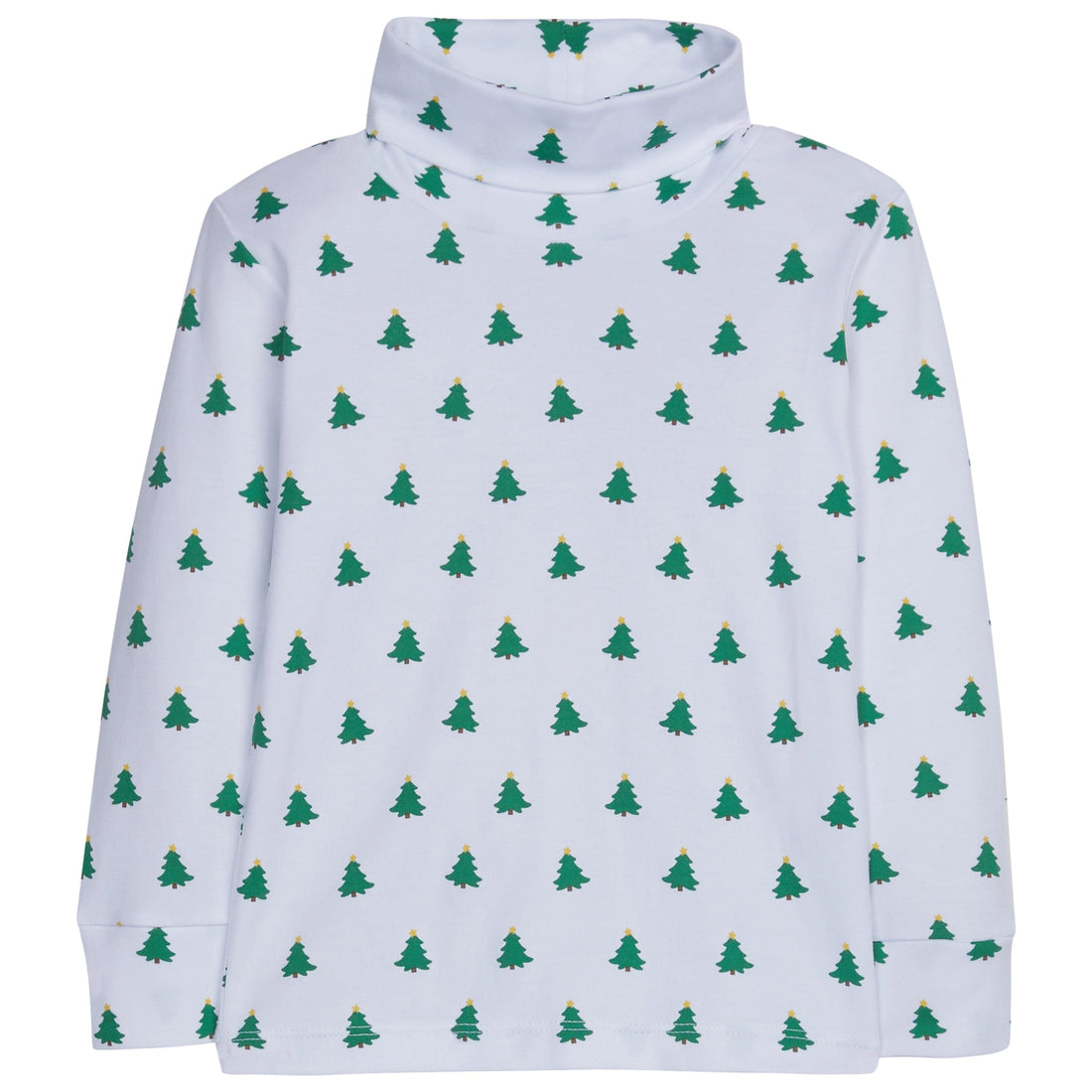 little english classic childrens clothing boys turtleneck with printed christmas trees