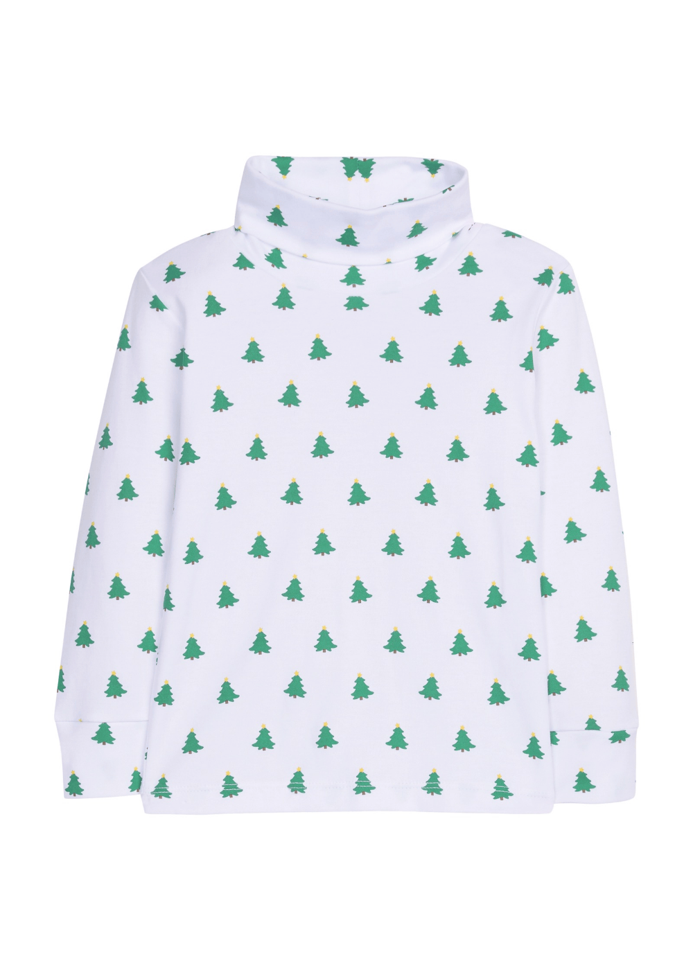little english classic childrens clothing boys turtleneck with printed christmas trees