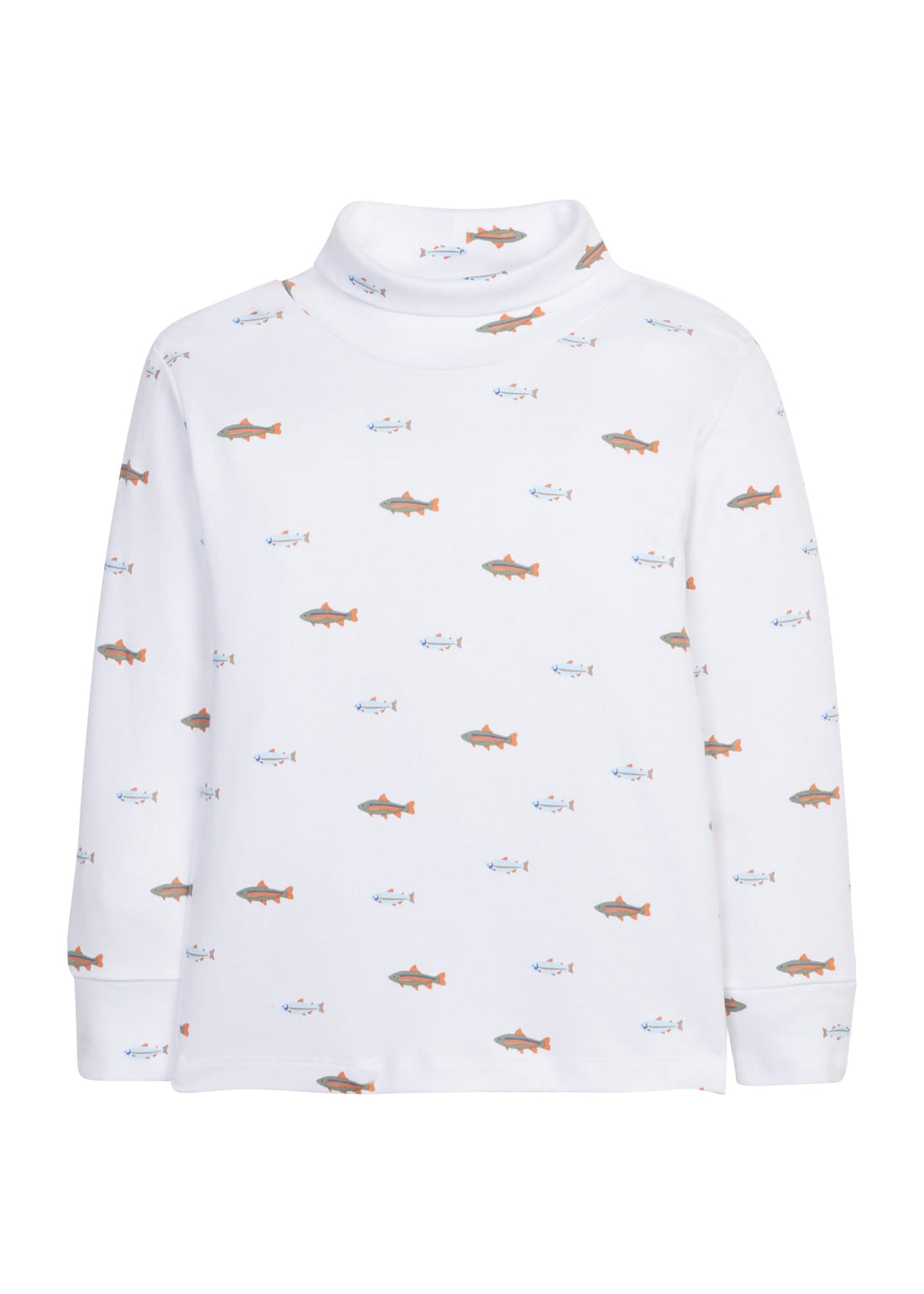 printed turtleneck with multicolored fish, Little English classic boy&