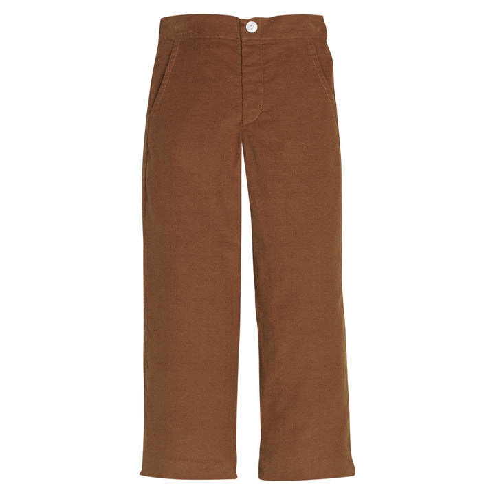 little english classic children's clothing boys pull on pant in chestnut corduroy for fall