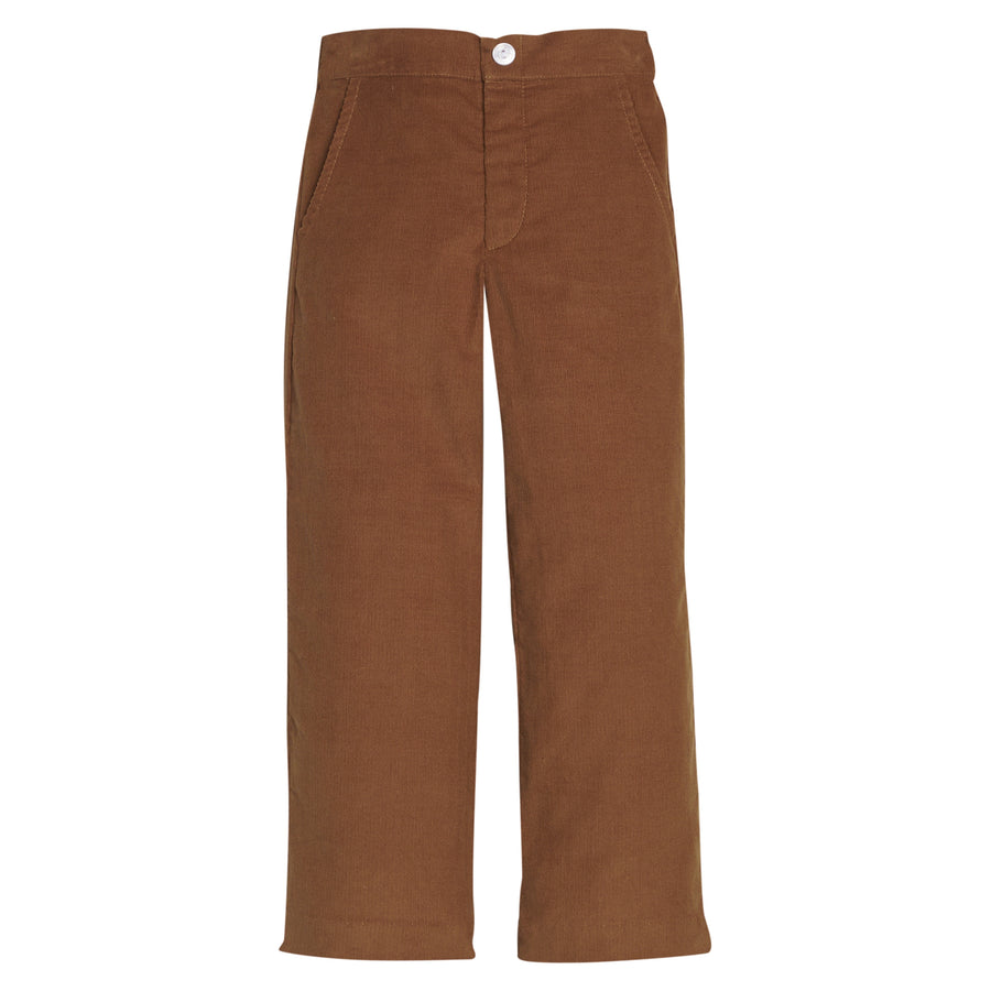 little english classic children's clothing boys pull on pant in chestnut corduroy for fall