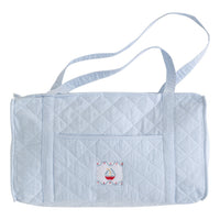 Little English classic children's luggage, light blue sailboat duffle 