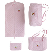 Little English classic children's luggage light pink lab full set