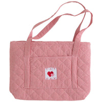 Little English classic children's luggage red hearts tote bag