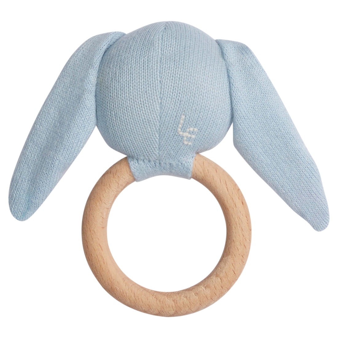 Infant Blue Bunny Rattle - Classic Baby Boy Gifts – Little English