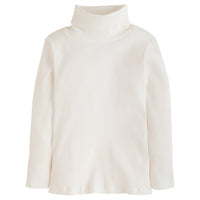 Little English traditional children's clothing.  Ivory ribbed turtleneck for girls for Fall