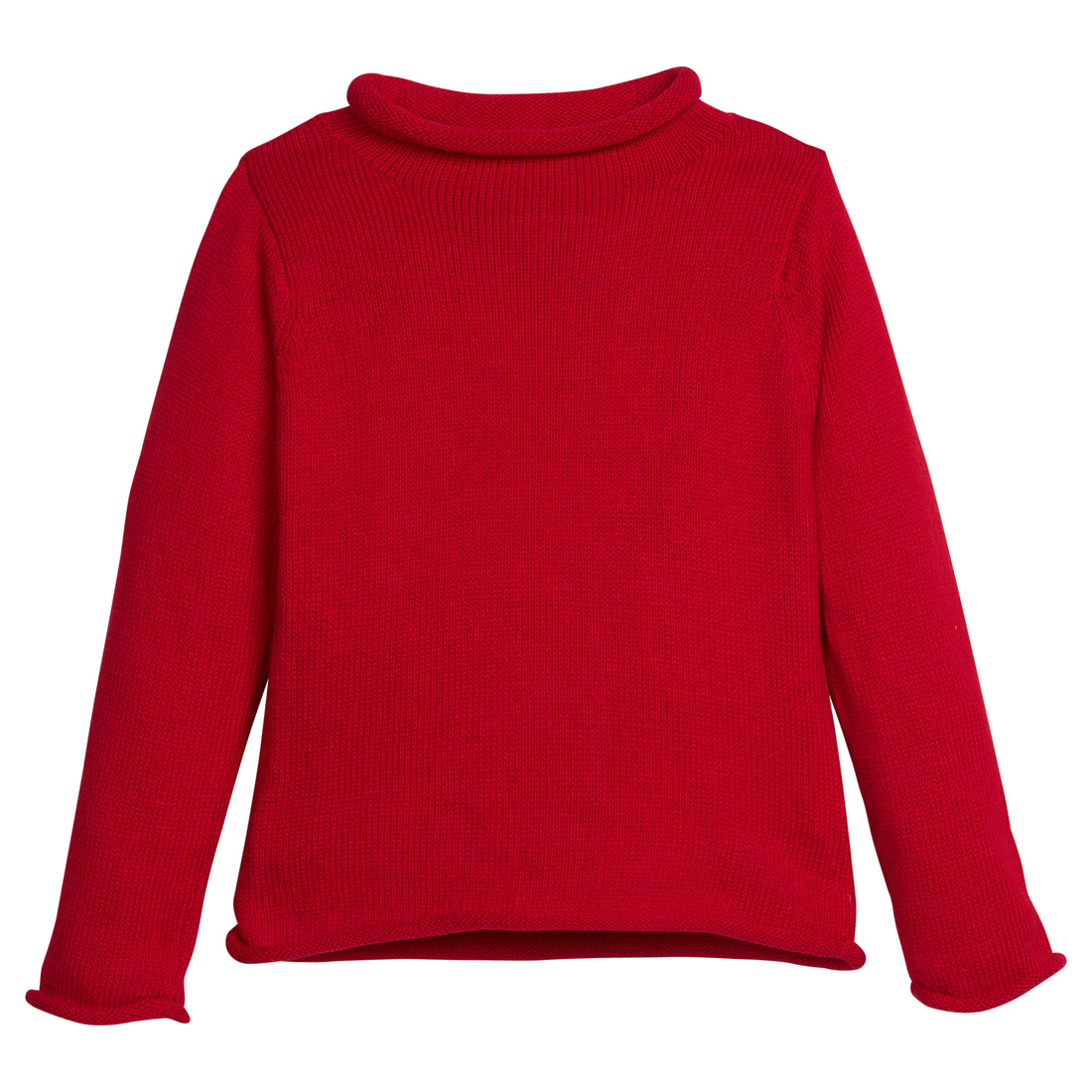 Red sweater on a white background