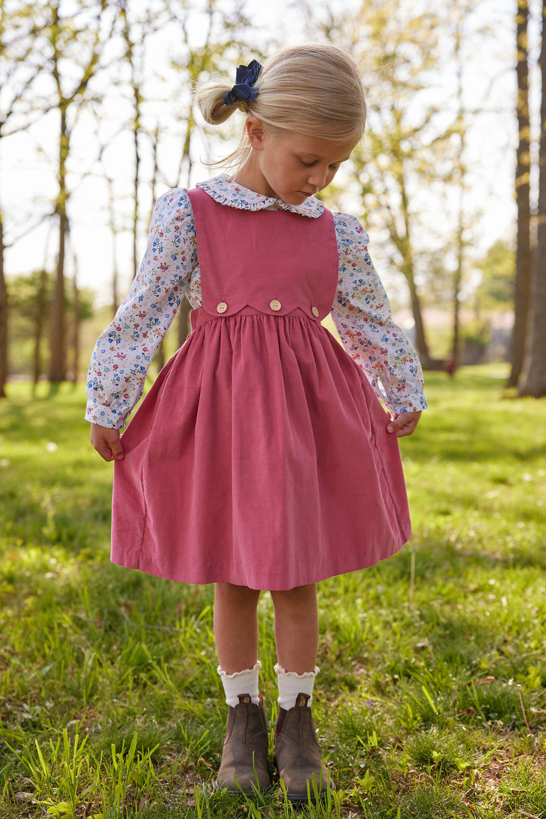 Girl's Vintage Nantucket Corduroy Jumper Dress – Little English
