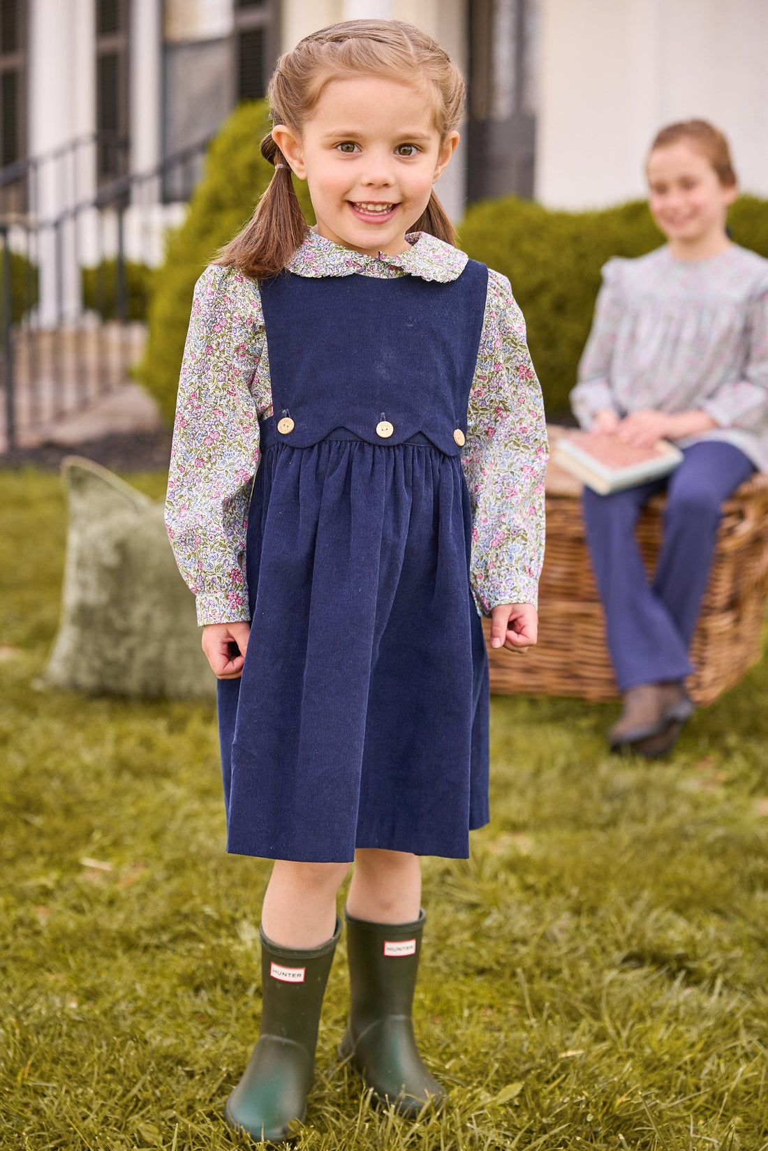 Girl's Navy Kick Flare Leggings for Stylish Everyday Wear Little English Girl's Navy Kick Flare Leggings for Stylish Everyday Wear Little English