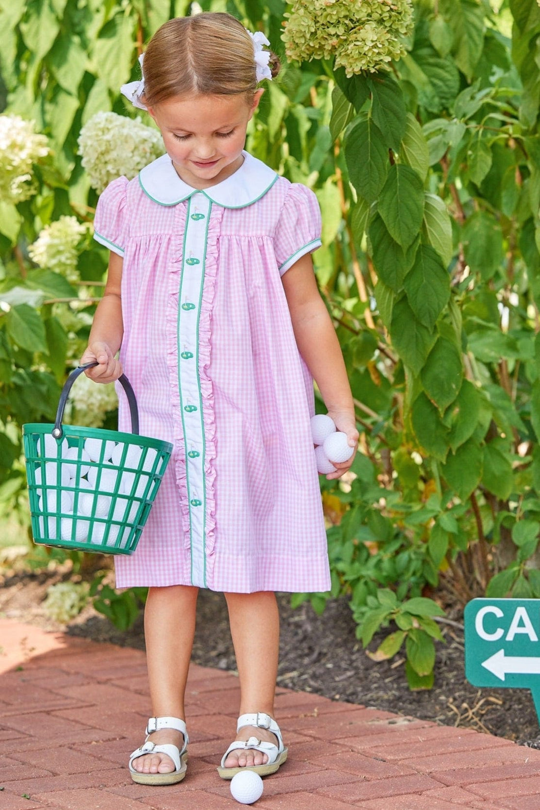 Ruffled Sally Dress - Golf Ruffled Sally Dress - Golf