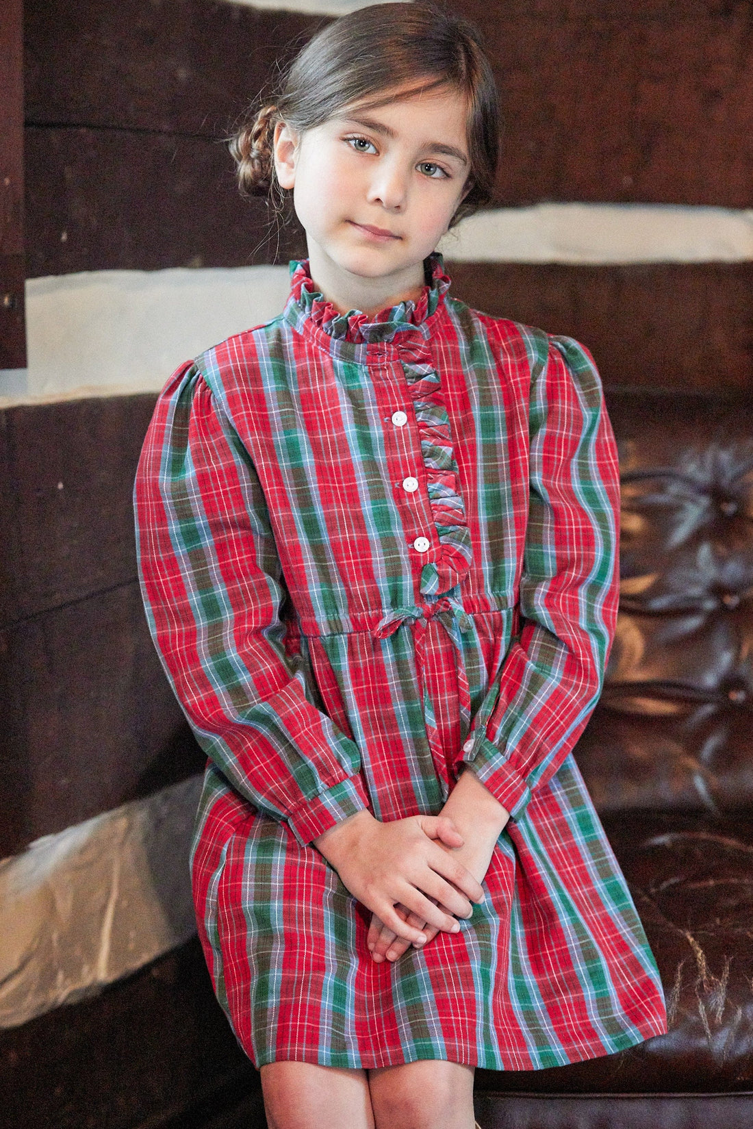 red tartan shirt dress Plaid Dresses for Women Christmas Tartan Button Down Flannel Shirt Dress 3/4 Sleeve Ruffle Mini Dress at Amazon Women's Clothing store