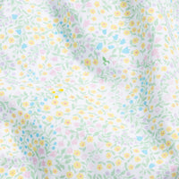 Little English girl's multicolor floral fabric for spring