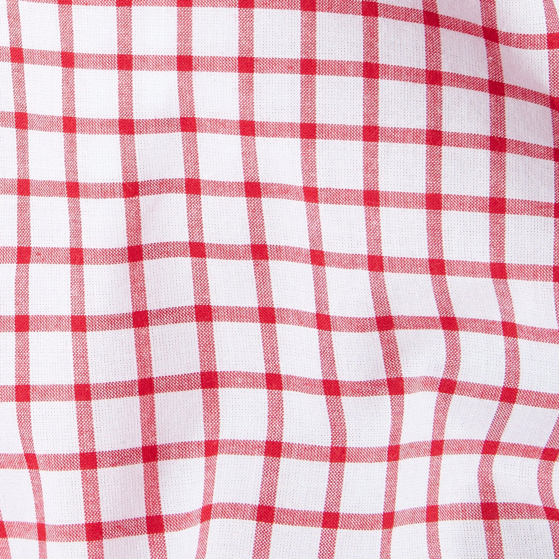 Little English red windowpane fabric for spring
