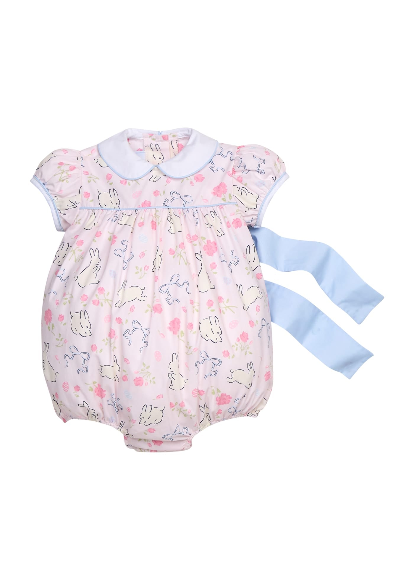 Bunny Blooms Short Sleeve Natalie Bubble - Pink Baby Girl – Little