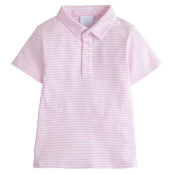 Boys' Light Pink Polo Shirt – Short Sleeve Classic Style
