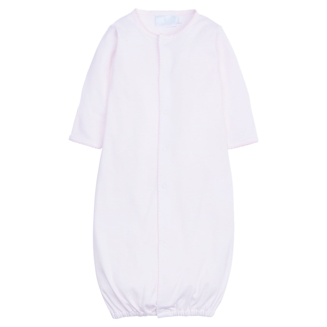 classic childrens clothing baby girl sleep gown in pink and white stripes