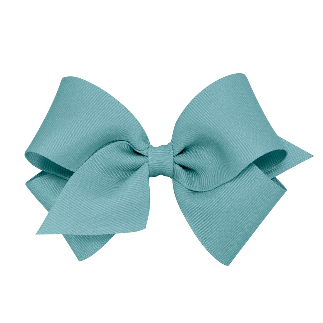 little english classic childrens clothing girls classic hair bow in green blue color