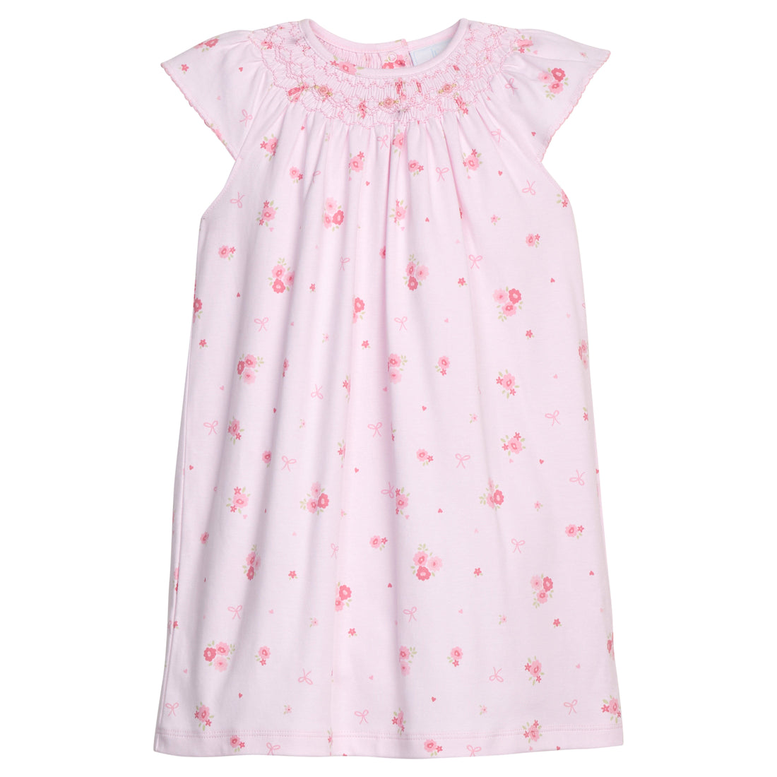 pink smocked bishop dress Pink Smocked Heirloom Bishop 18m