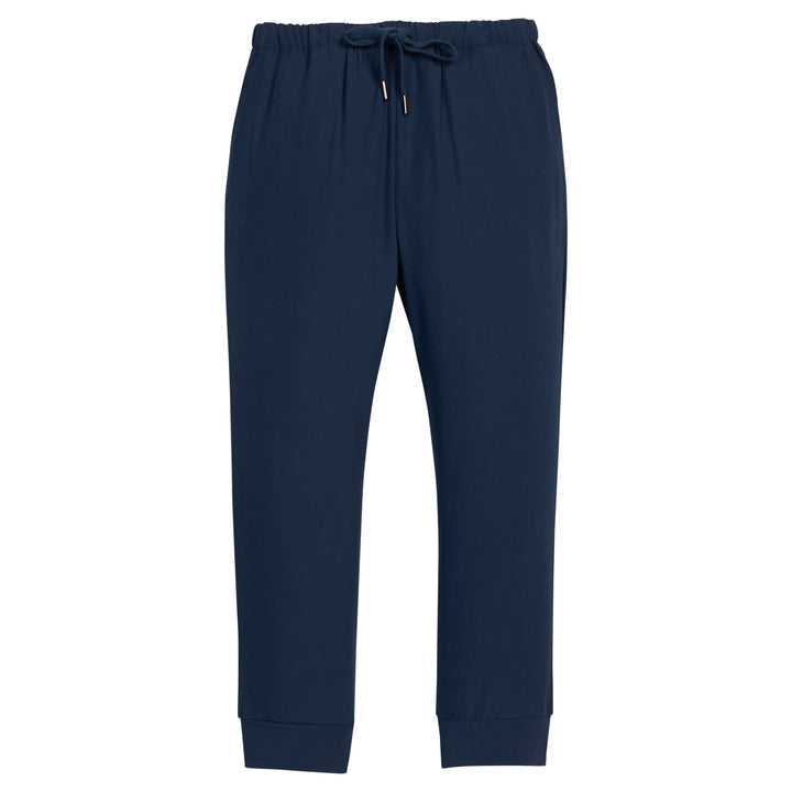 little english classic children's clothing boys comfy navy sport pant with draw string waist