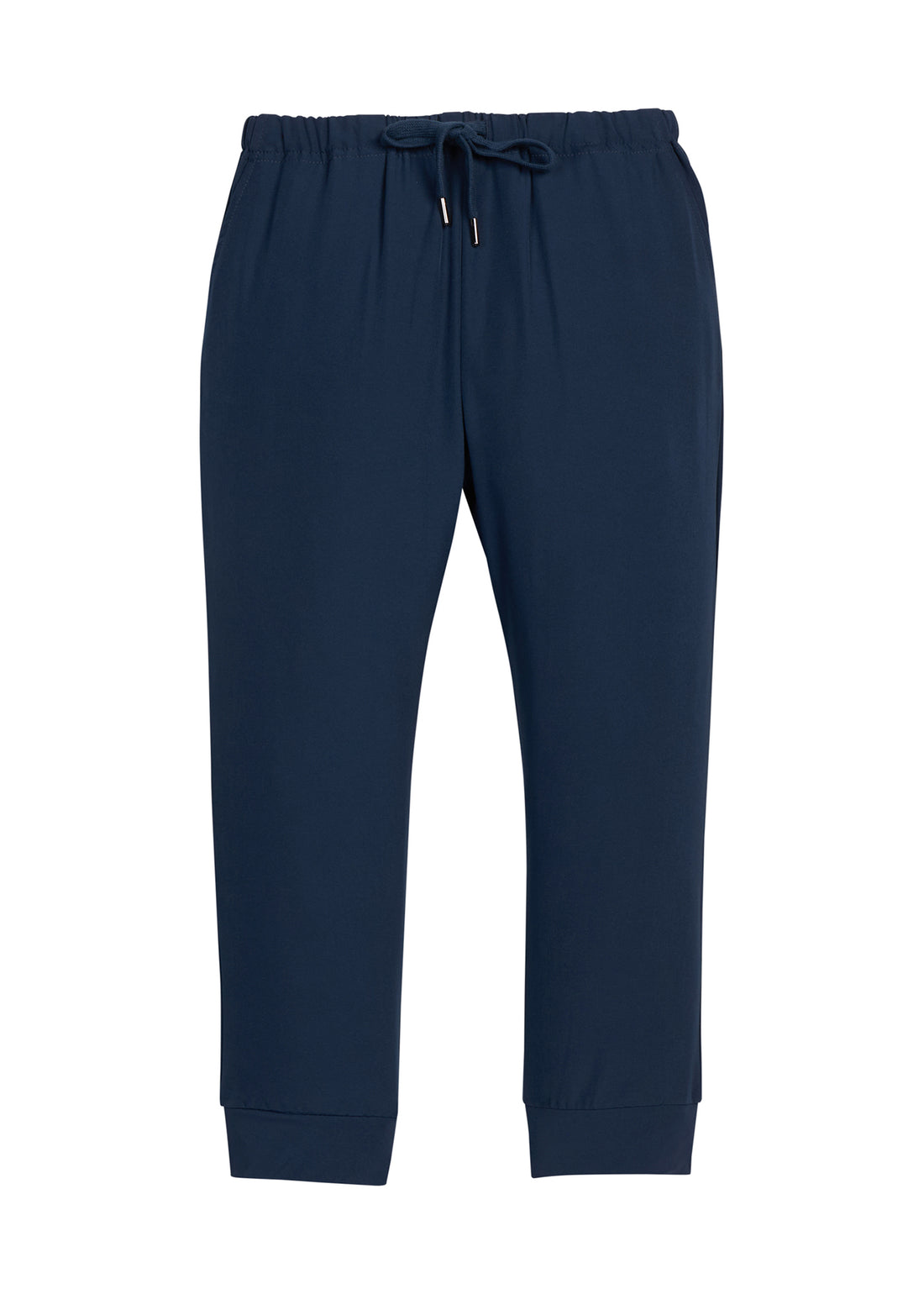 Little English classic sport pant in navy with a drawstring waist, performance jogger for little boys
