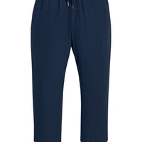 Little English classic sport pant in navy with a drawstring waist, performance jogger for little boys
