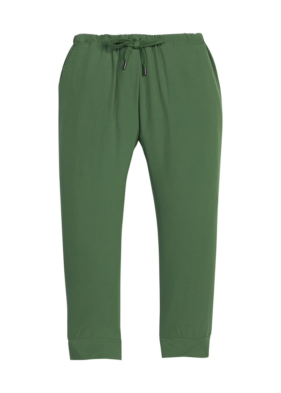 Little English classic sport pant in green with a drawstring waist, performance jogger for little boys
