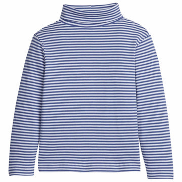 little english classic childrens clothing gray blue striped turtleneck