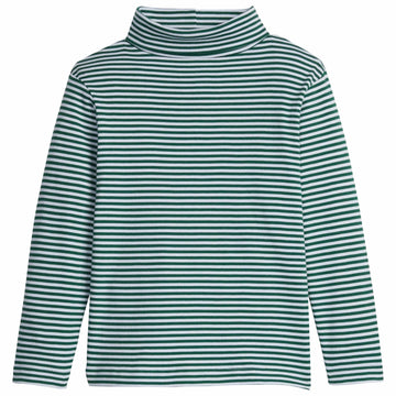 little english classic chidlrens clothing hunter green striped turtleneck