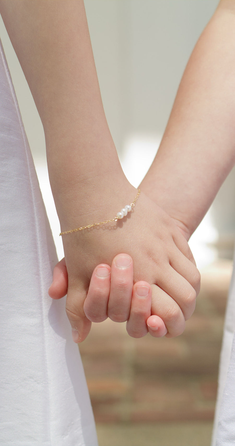 Children's triple pearl bracelet, hazen & co and little english girl's jewelry