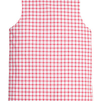 Little English traditional children's clothing.  Classic john john for toddler boys in red windowpane