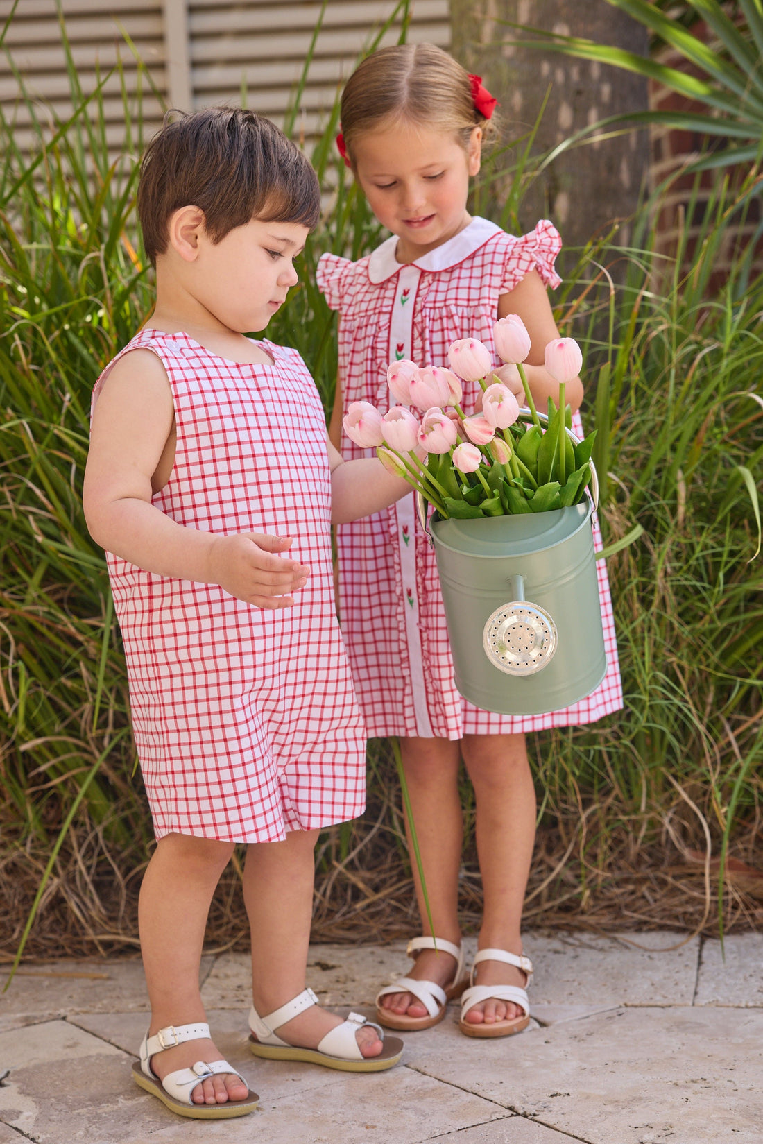 Tulip Valley Embroidered Ruffled Sally Dress | Little English Tulip Valley Embroidered Ruffled Sally Dress | Little English